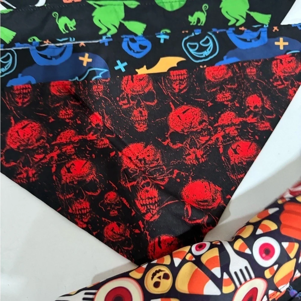 SANWUTA Halloween Dog triangle Bandanas set of 10 Halloween print size XL